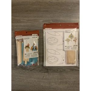 Craft Stick Kit & Color your way puppets (Lot of 2)